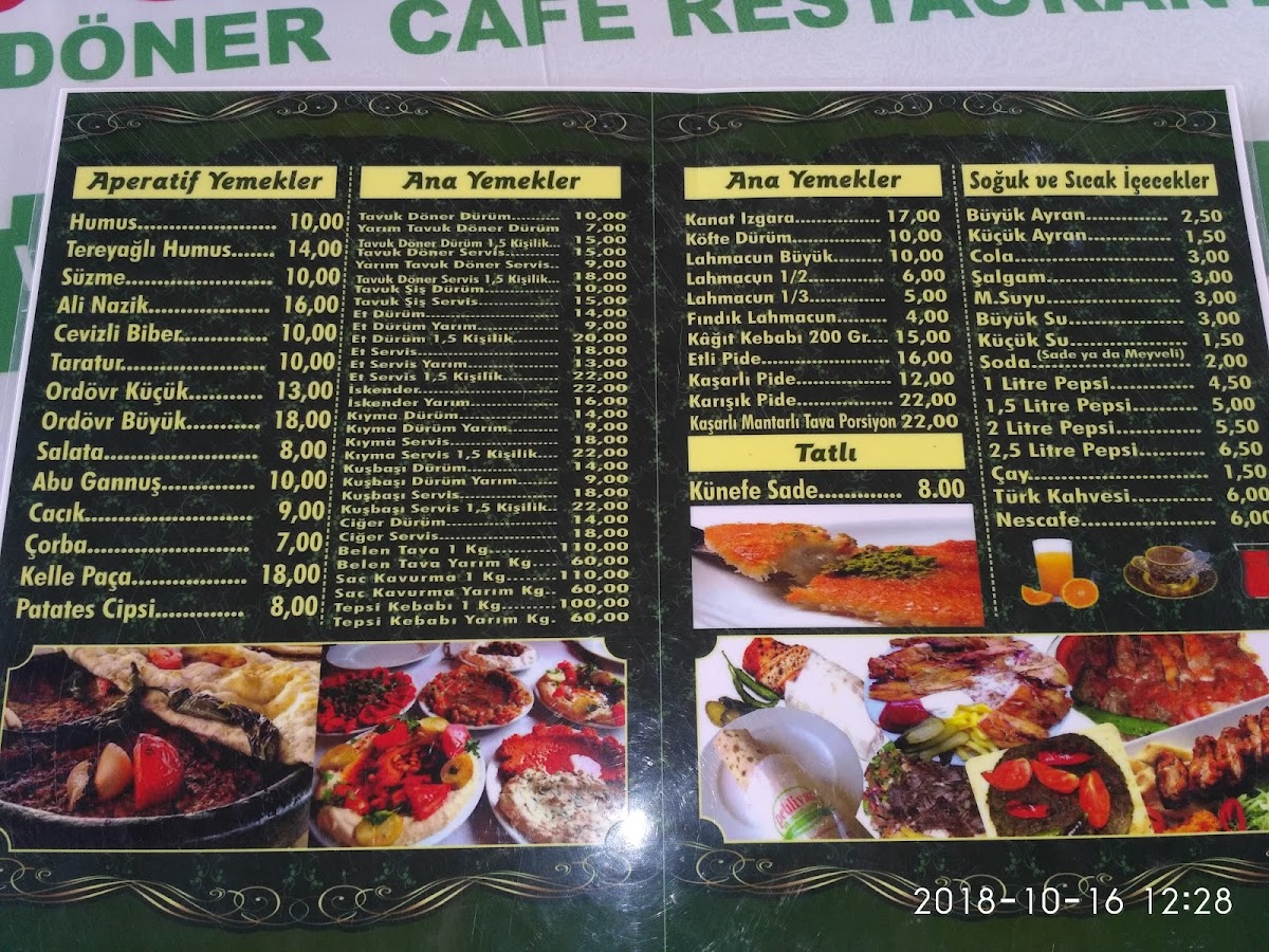 Menu Pehlivan Döner Ve Kebap Salonu-1