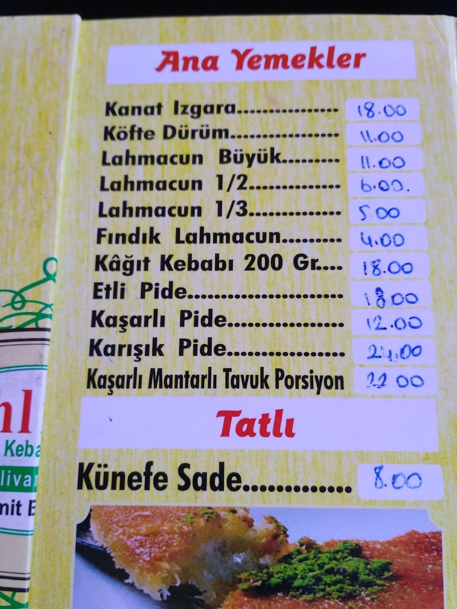 Menu Pehlivan Döner Ve Kebap Salonu-4
